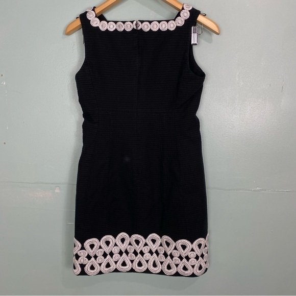 Lilly‎ Pulitzer Adelson Dress Silver Black Sz 4 - Picture 6 of 9